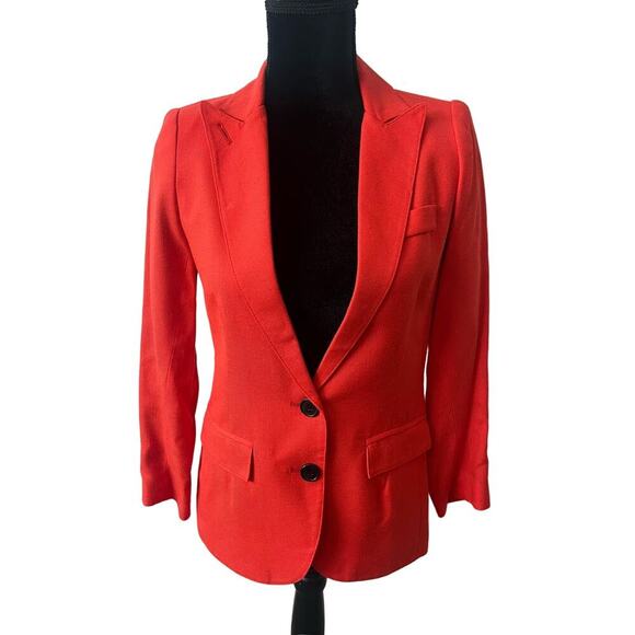 Smythe Poppy Linen Blazer - US Size 4 - Picture 1 of 5